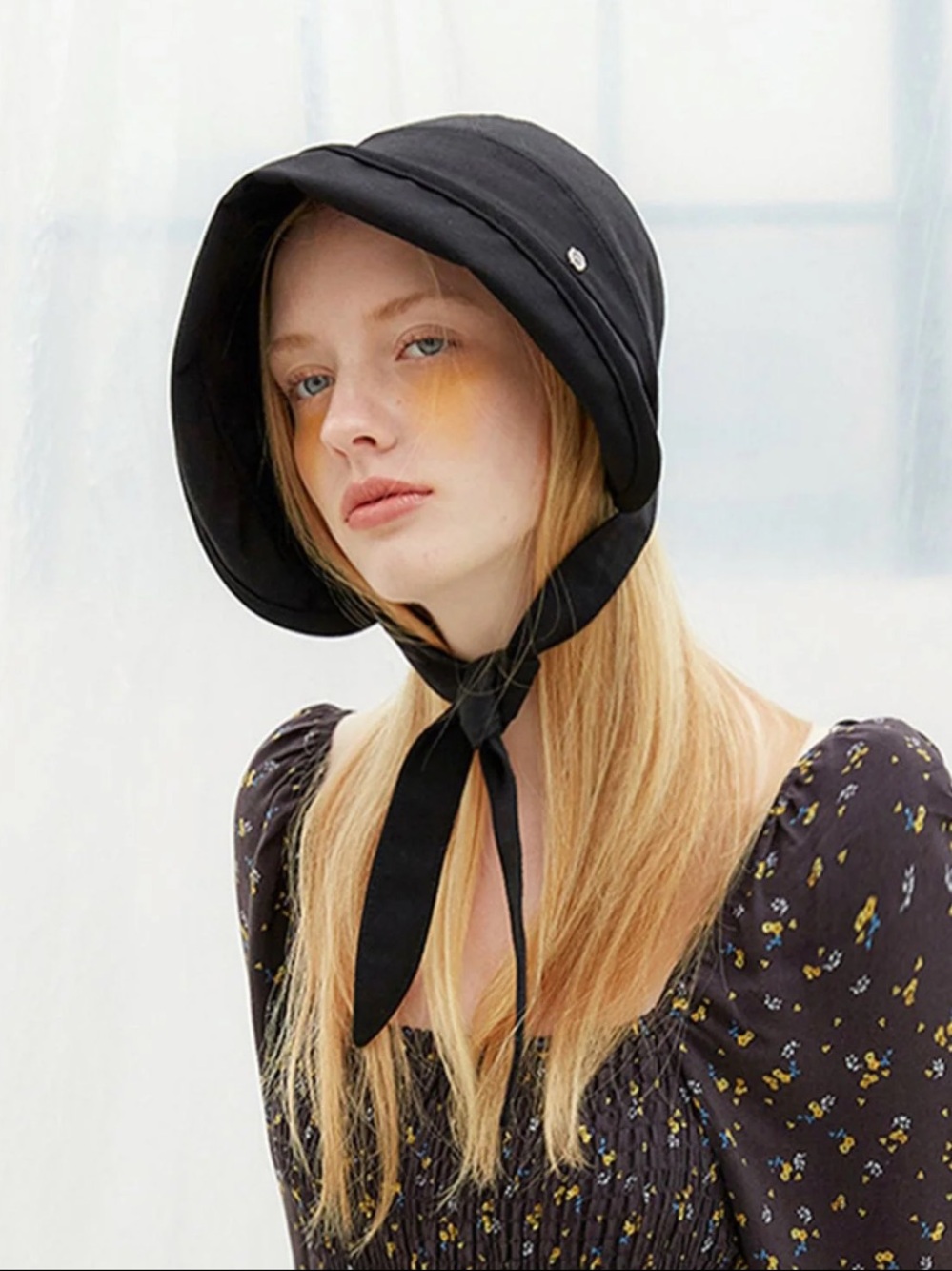 Sun Shield Ribbon Bucket Hat - Picture 2 of 6